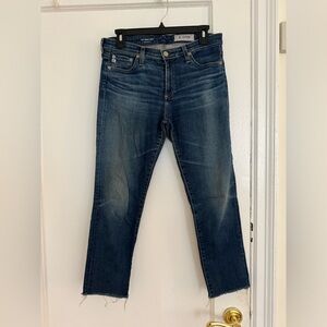 AG Adriano Goldschmied Cropped Straight Leg Jeans